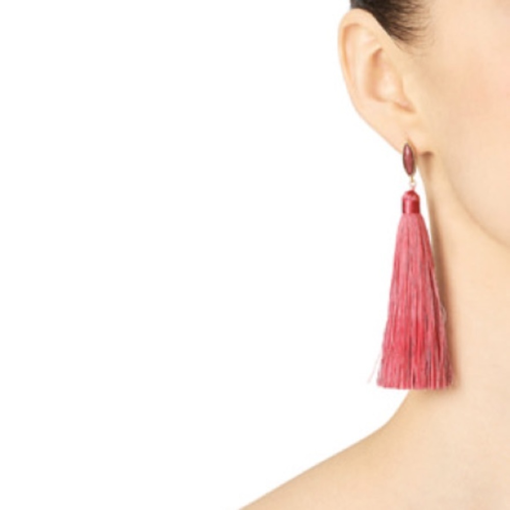 gorjana // pink palisades tassel earrings - Picture 4 of 7
